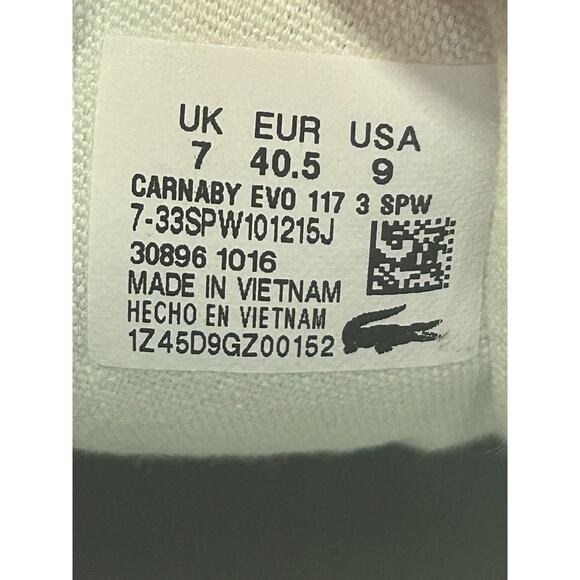 Lacoste Women's 9 Carnaby Evo rose gold Fashion Sneaker - Picture 6 of 6